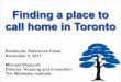 Finding a Place to Call Home in Toronto