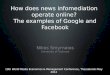 How does news infomediation operate: the examples of Google and Facebook