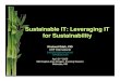 Sustainable IT   Khuloud Odeh