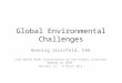 Global environmental challenges [and livestock]