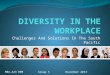 Diversity in the Workplace - MBA 423 Human Resource Management