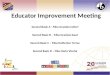 Educator improvement meeting 2012