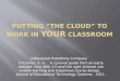 Using the cloud in teaching
