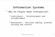 Data information and information system