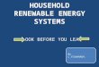 Household renewable energy systems