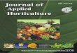 Selected Contents Index of Journal of Apllied Horticulture-3