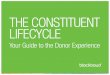 Your guide to the Donor Experience - Desktop Reference 2014, Blackbaud Pacific