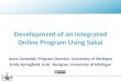 Development Of An Integrated Online Program Using Sakai