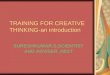 Training For Creative Thinking An Introduction