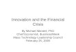 Innovation and the Financial Crisis