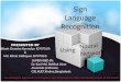 Sign language recognizer