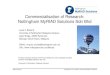 Commercialisation of Research: Nottingham MyRIAD Solutions Sdn Bhd
