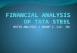 Financial Analysis of Tata Steel
