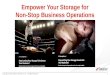 Presentation   empower your storage for non-stop business operations