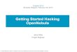 Getting Started Hacking OpenNebula - Fosdem-2013