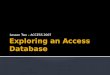 Lesson Two   Exploring An Access Database