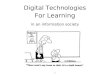 Digital technology for_learning