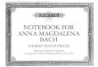 J S Bach - Notebook For Anna Magdalena Bach (Peters)