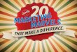 20 Marketing Marvels that Make a Difference