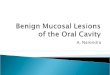 Benign Mucosal Lesions of the Oral Cavity1