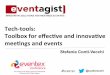 Tech tools – toolbox for effective and innovative meetings and events