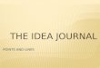 The idea journal 1