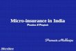 Microinsurance In India  Oct 09