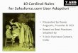 10 Cardinal Rules for Salesforce.com User Adoption