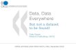 Toby Green: Data, data everywhere