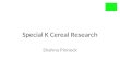 Special k cereal research