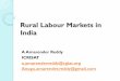 Rural labour markets in india