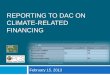 World Bank - Reporting to DAC on Climate-related Financing