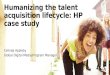 Humanizing the Talent Acquisition Lifestyle: HP Case Study