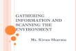 Gathering Information and Scanning the Environment 3