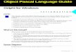 Delphi Object Pascal Language Guide