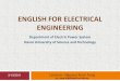 5th Classes - English for Electrical Engineering