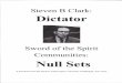 Steven B Clark: Dictator - - - - - - -SOS Community: Null Set