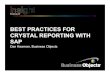 Best Practices for Crystal Reporting With SAP