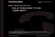 Toshiba TDP-SP1 REV00 330-200804GR SM Proyector