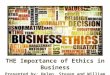 The Importance of Business Ethic