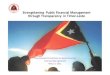 2011-05-17 Government Financial Transparency in Timor-Leste