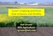 Cover Cropping Practices that Enhance Soil Fertility