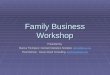 Family Business: Workshop