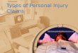 Types Of Personal Injury Claims