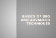Advanced SEO Techniques and Basics