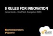 6 rules for innovation