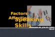 Factors affecting speaking skills