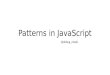 Patterns in JavaScript
