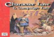 Role Master - Character Law & Campaign Law