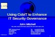 Using CobiT to Enhance IT Security Governance